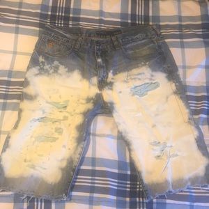 Custom Rocawear shorts.